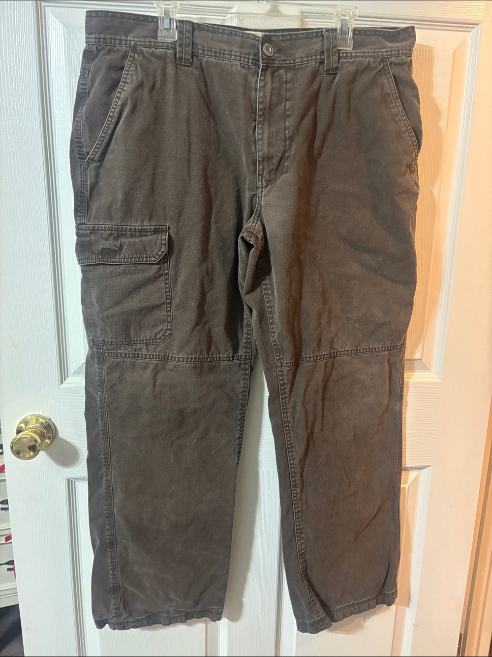 RedHead Men's Lined Cargo Dark Brown Utility Pants